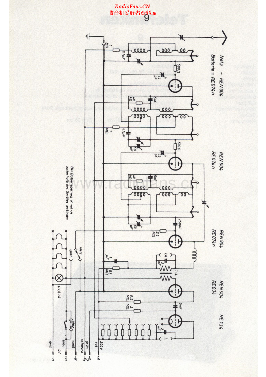 Telefunken-9-rec-sch 维修电路原理图.pdf_第2页