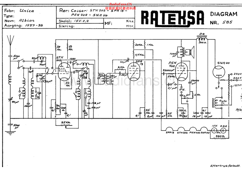 Unica-Albion-rec-sch 维修电路原理图.pdf_第1页