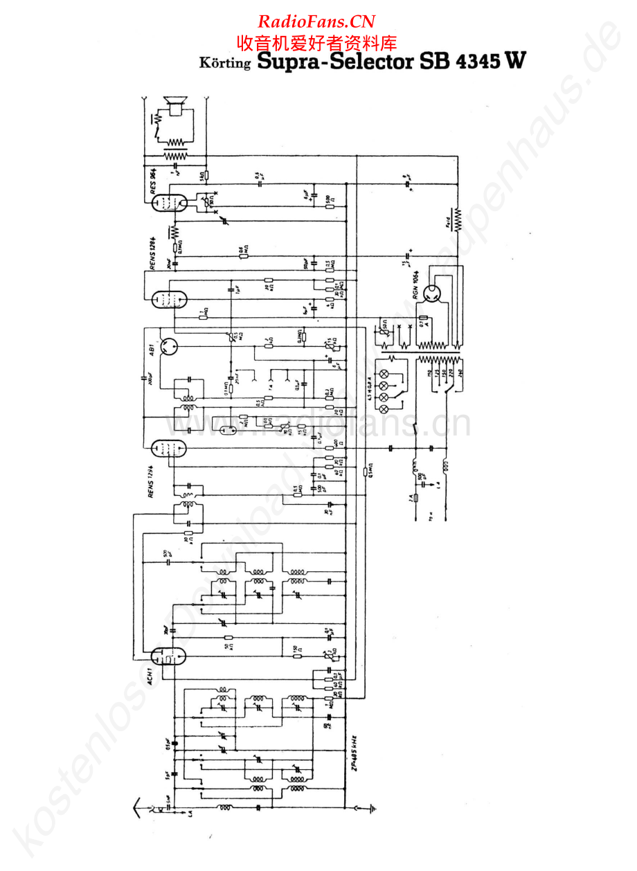Koerting-SupraSelector4345W-rec-sch 维修电路原理图.pdf_第1页
