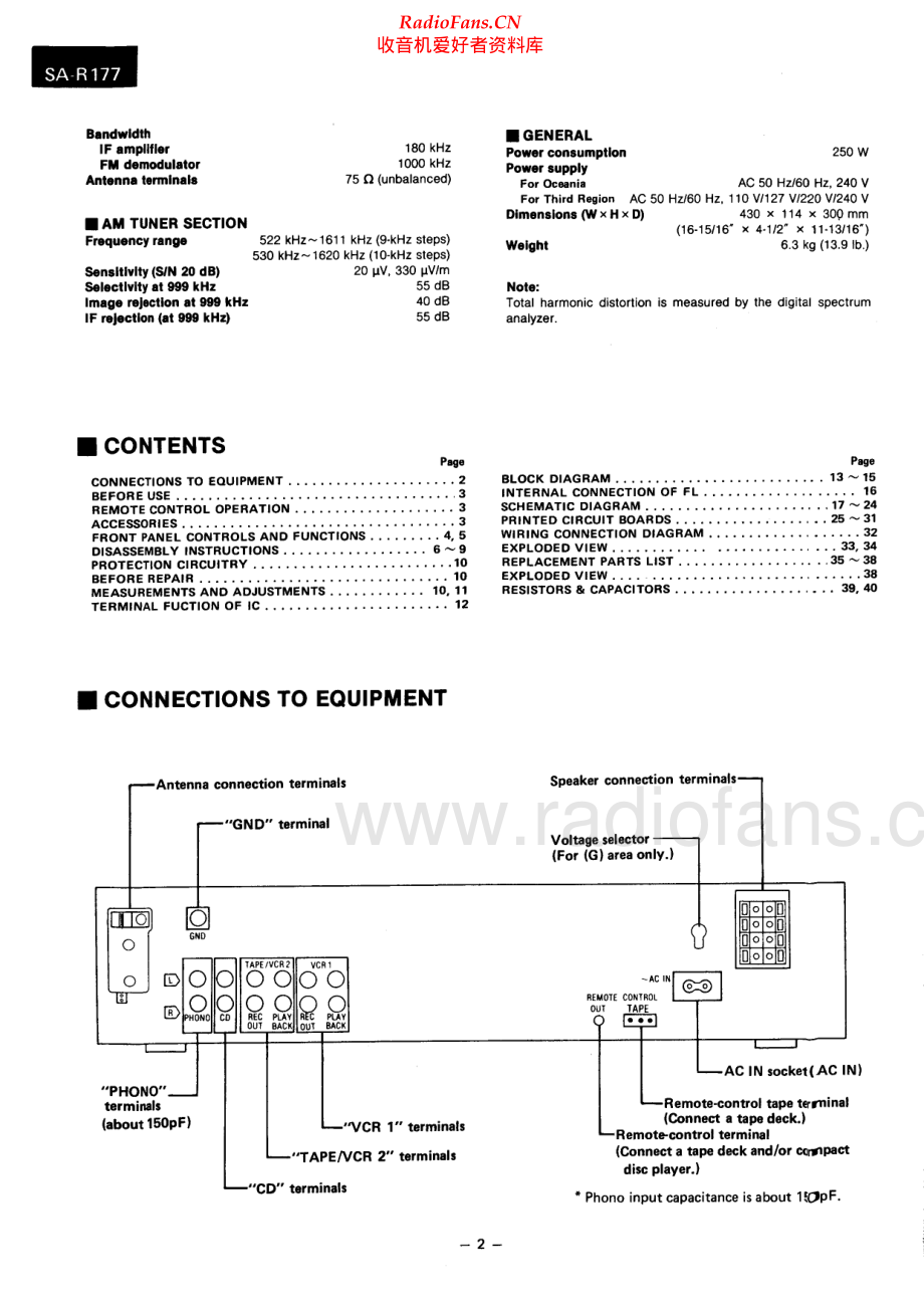 Technics-SAR177-rec-sm 维修电路原理图.pdf_第2页