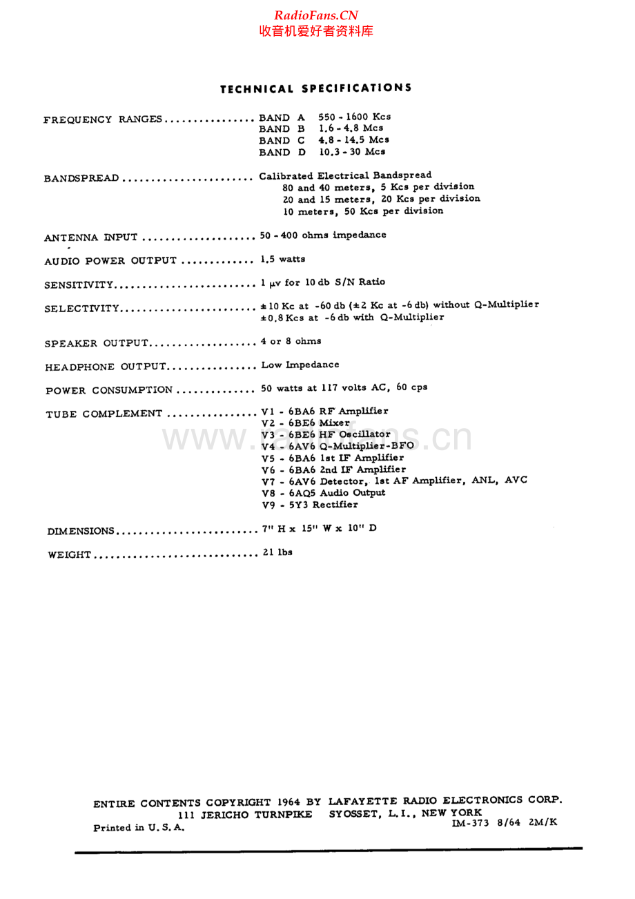 Lafayette-HA230-rec-sm 维修电路原理图.pdf_第2页