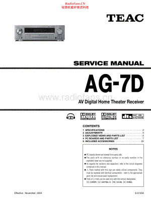 Teac-AG7D-rec-sm 维修电路原理图.pdf