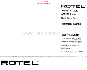 Rotel-RT320-tun-sup 维修电路原理图.pdf