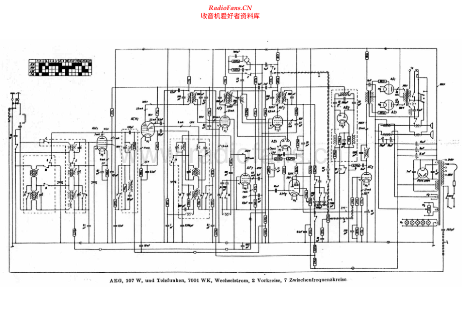 Telefunken-7001WK-rec-sch 维修电路原理图.pdf_第1页
