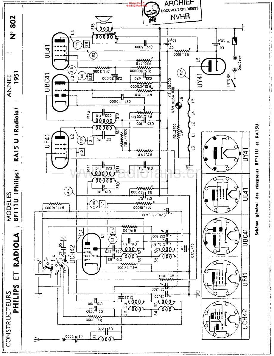 Radiola-RA15U-rec-sm 维修电路原理图.pdf_第1页