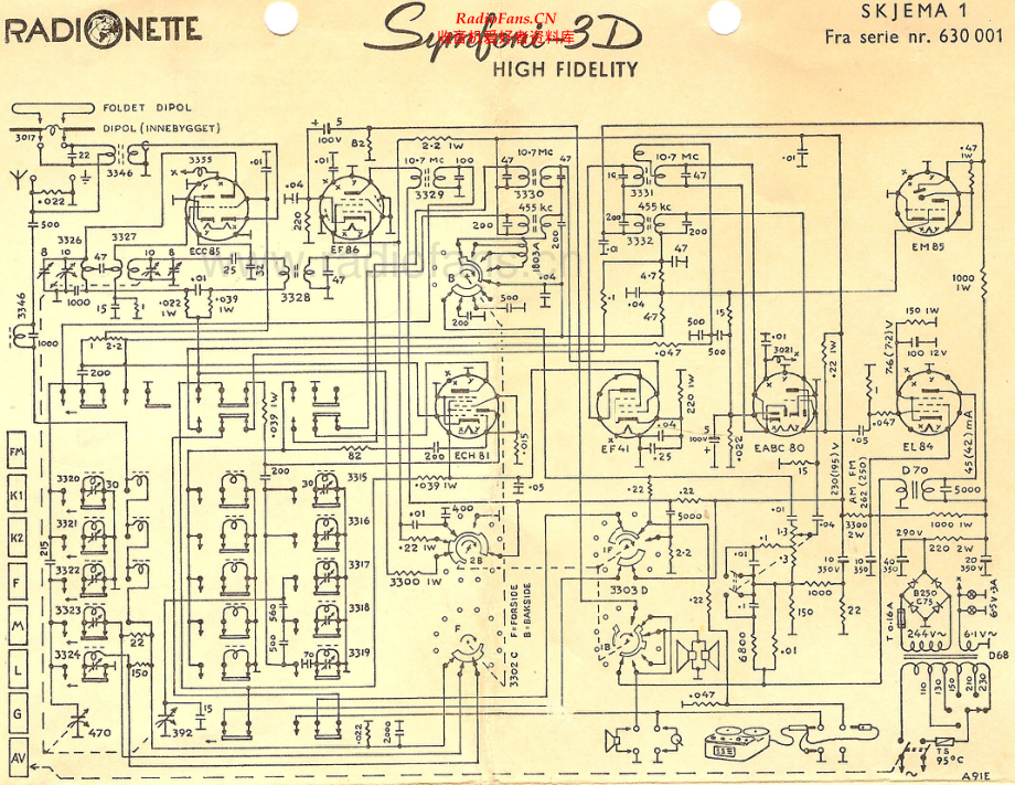 Tandberg-RadionetteSymfoni3D-rec-sch 维修电路原理图.pdf_第1页