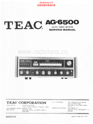 Teac-AG6500-rec-sm 维修电路原理图.pdf