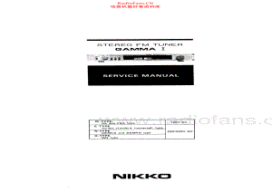 Nikko-Gamma1-tun-sm 维修电路原理图.pdf