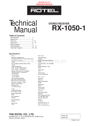Rotel-RX1050_1-rec-sm 维修电路原理图.pdf