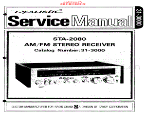 Realistic-STA2080-rec-sm 维修电路原理图.pdf