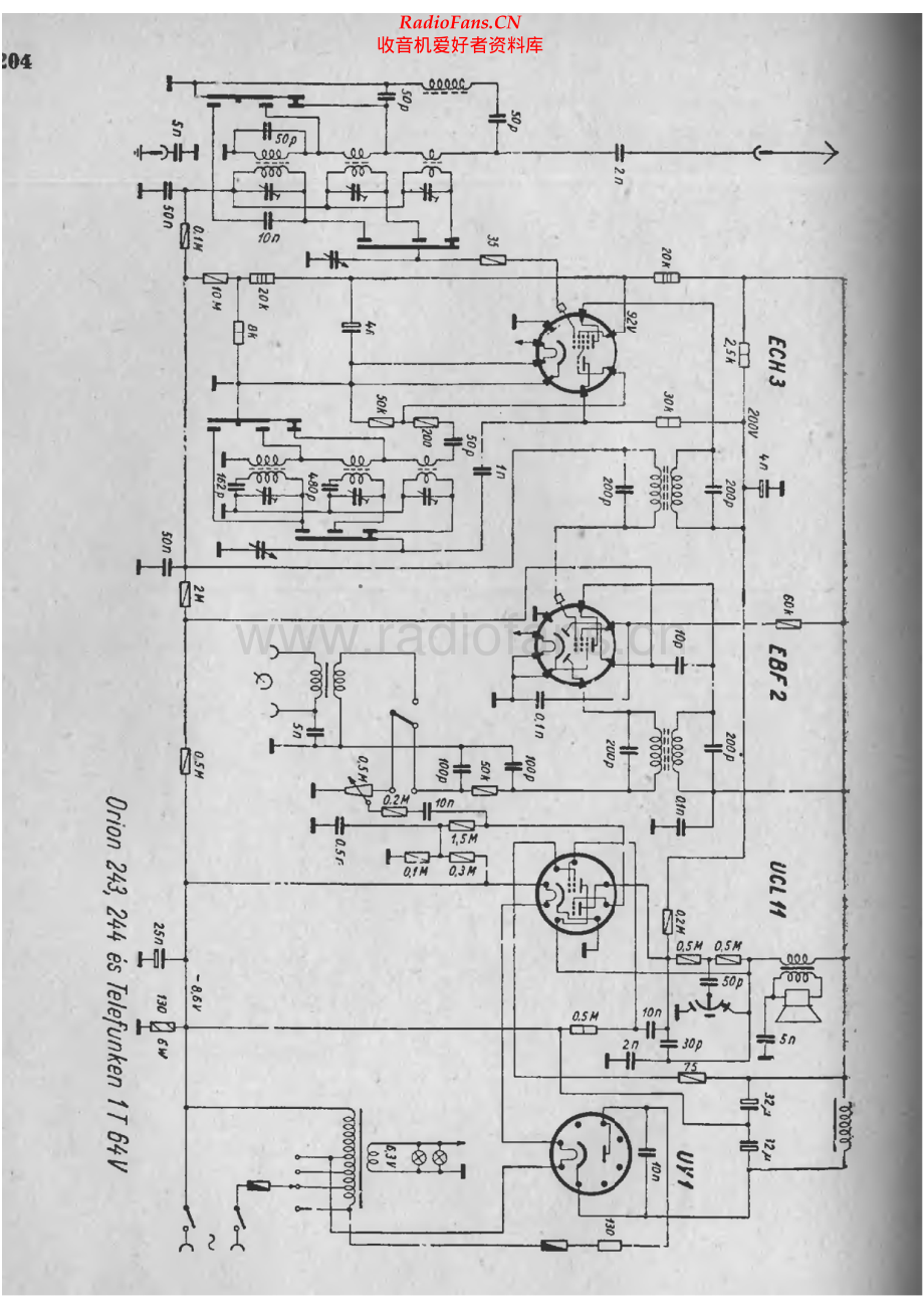 Telefunken-1T64-rec-sch 维修电路原理图.pdf_第1页