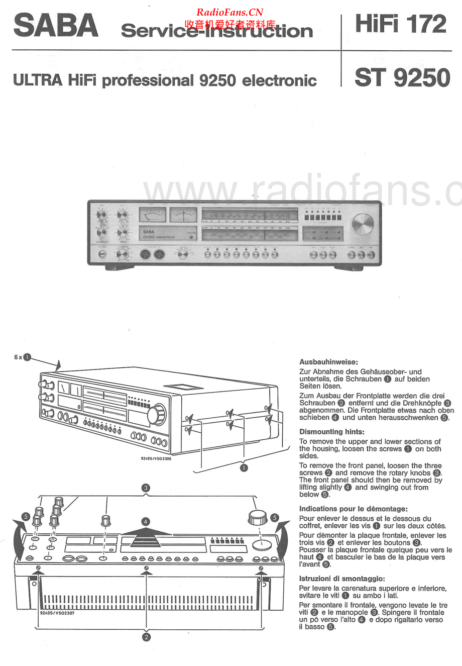Saba-ST9250-rec-sm 维修电路原理图.pdf_第1页