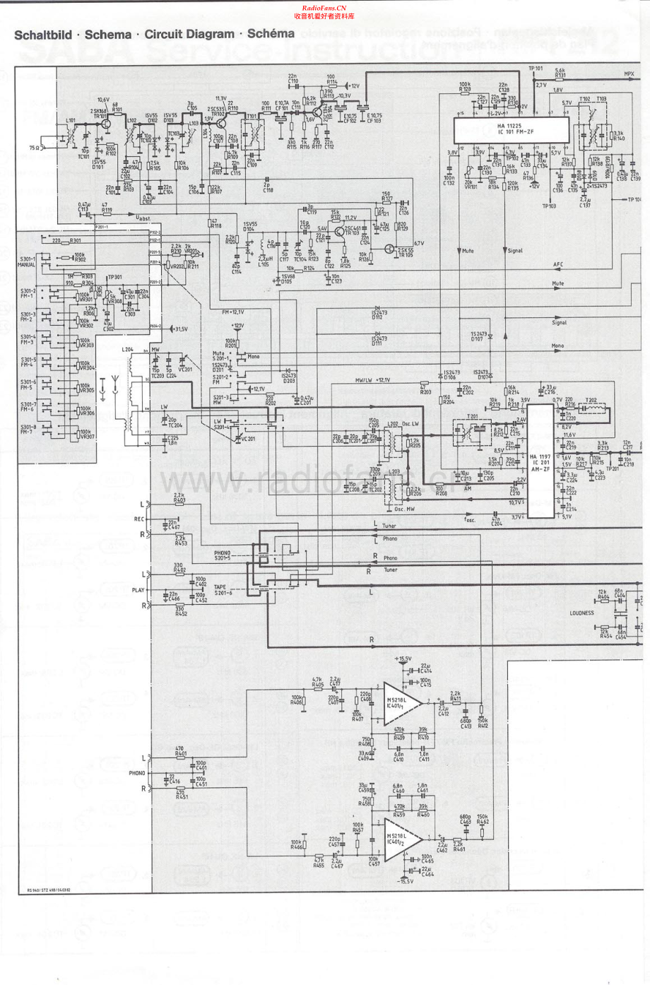 Saba-RS940-rec-sm 维修电路原理图.pdf_第2页