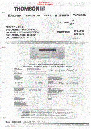 Thomson-DPL2010-rec-sm 维修电路原理图.pdf