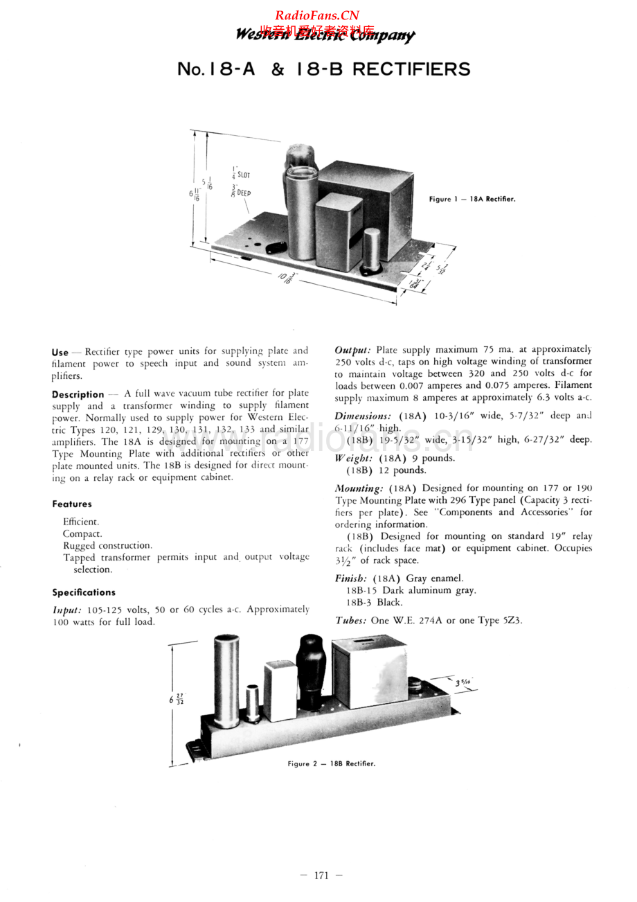WesternElectric-18B-rect-sch 维修电路原理图.pdf_第1页