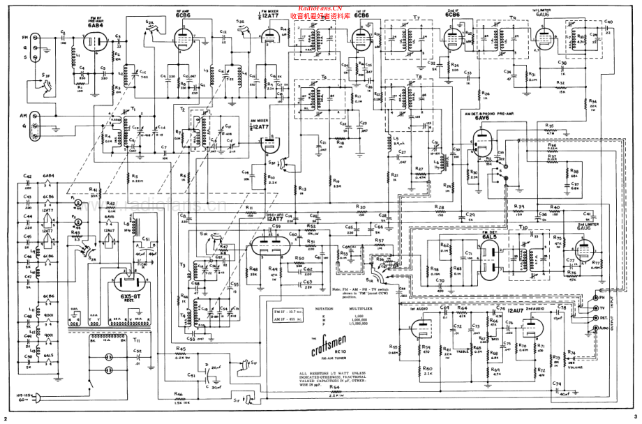 Soundcraftsmen-RC10-tun-sch 维修电路原理图.pdf_第2页