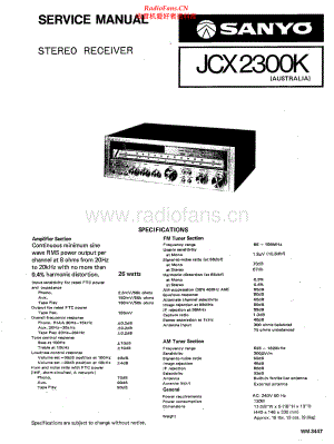 Sanyo-JCX2300K-rec-sm 维修电路原理图.pdf