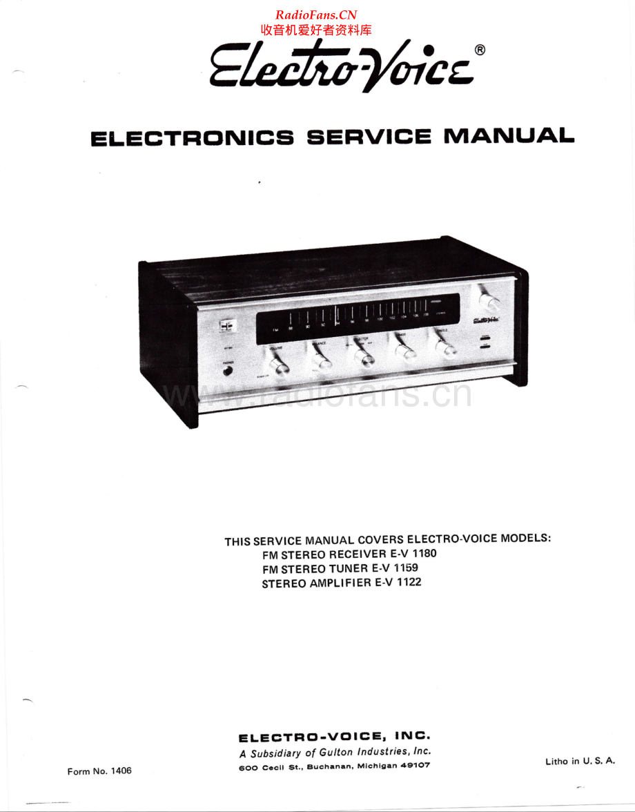 ElectroVoice-EV1180-rec-sm维修电路原理图.pdf_第1页