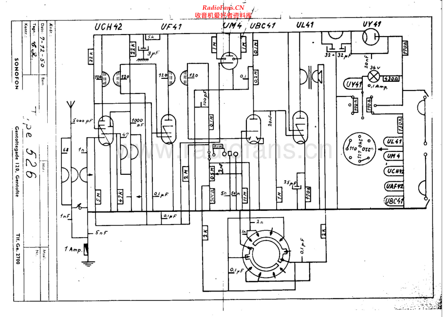 Sonofon-Standard526-rec-sch 维修电路原理图.pdf_第1页