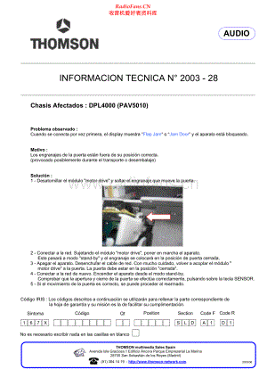 Thomson-DPL4000-rec-sm 维修电路原理图.pdf