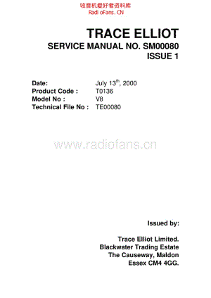 Trace_elliot_v8_400w_bass_amp_service_manual 电路图 维修原理图.pdf