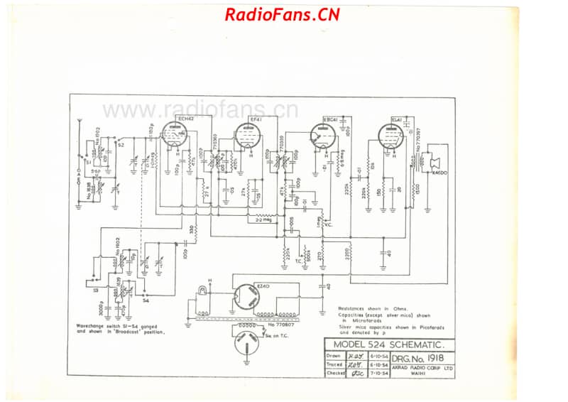 akrad-model-524-5v-dw-ac-1954 电路原理图.pdf_第1页