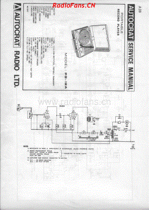 autocrat-pg-12a-record-player 电路原理图.pdf