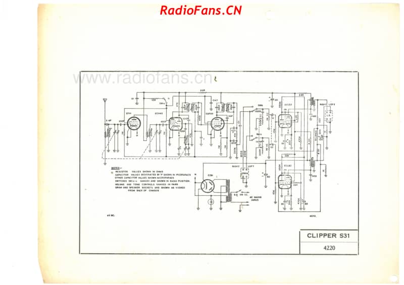 akrad-model-clipper-s31-618-666hmv-6v-bc-ac-stereo-19xx 电路原理图.pdf_第1页