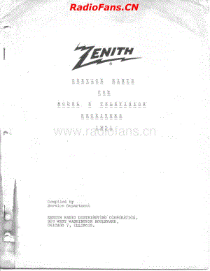 Zenith_TV_H_Models_Service_Hints电路原理图.pdf