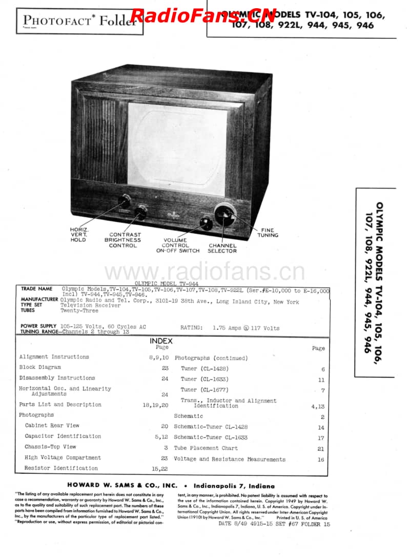 Olympic-TV-104-Sams-67-15电路原理图.pdf_第1页