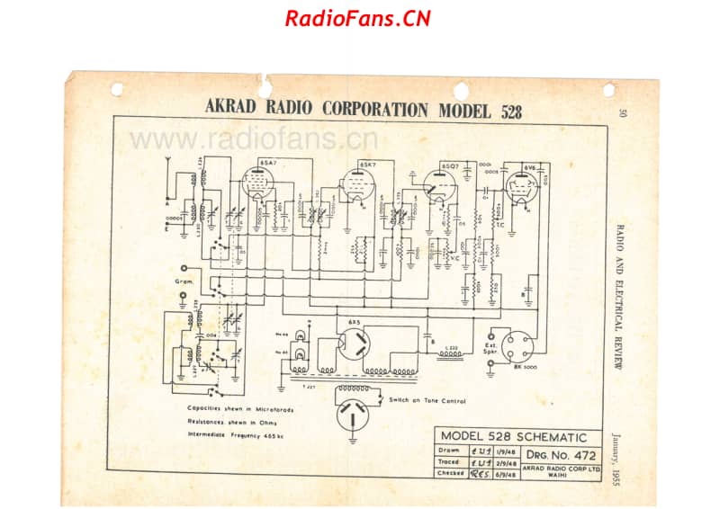 akrad-model-528-5v-dw-ac-1948 电路原理图.pdf_第1页