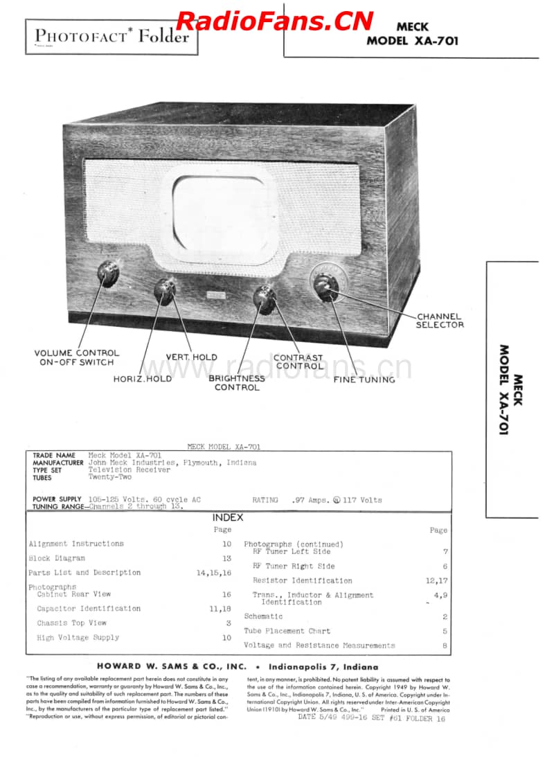 Meck-XA-701-Sams-61-16电路原理图.pdf_第1页