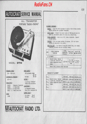 autocrat-g1110-radio-phono 电路原理图.pdf