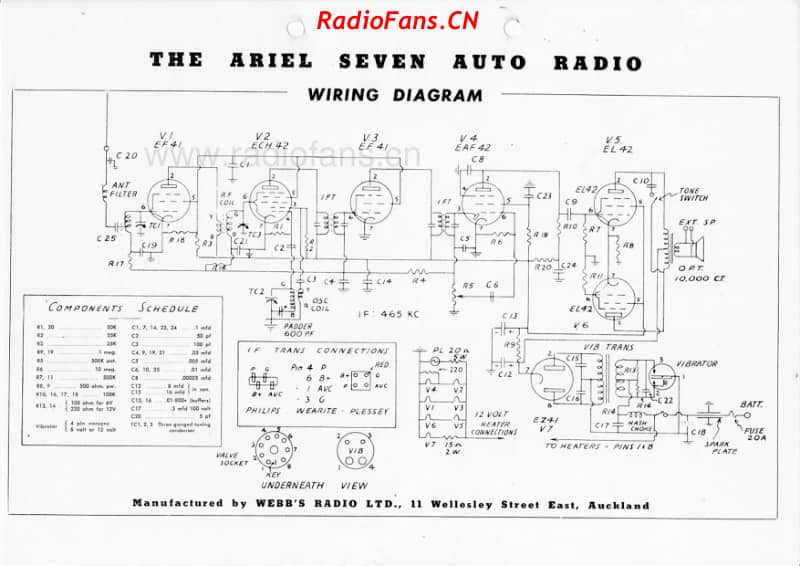 Ariel-Seven-Auto-radio- 电路原理图.pdf_第1页