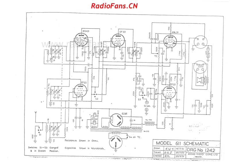 akrad-model-611-6v-bc-ac-1951 电路原理图.pdf_第1页