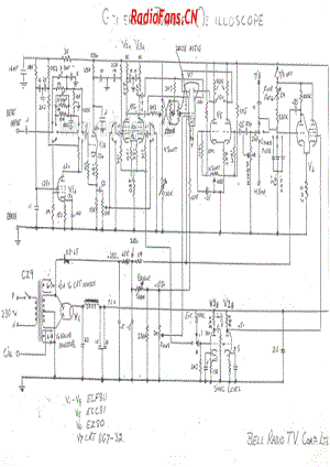 bell-general-purpose-oscilloscpe-5v-ac-19xx 电路原理图.pdf