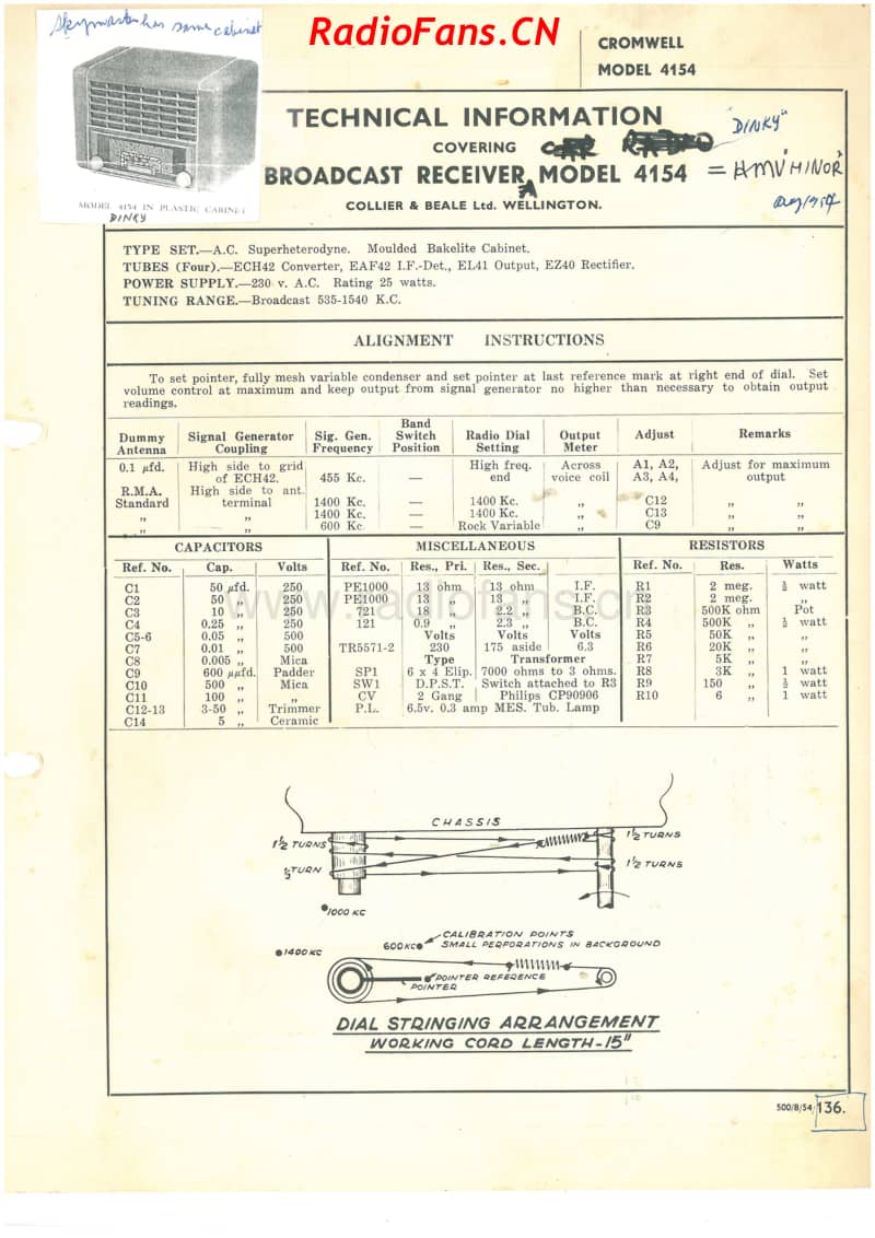 cb-model-4154-4v-bc-ac-1954 电路原理图.pdf_第1页