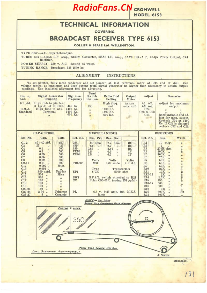 cb-model-6153-6v-bc-ac-1953 电路原理图.pdf_第1页