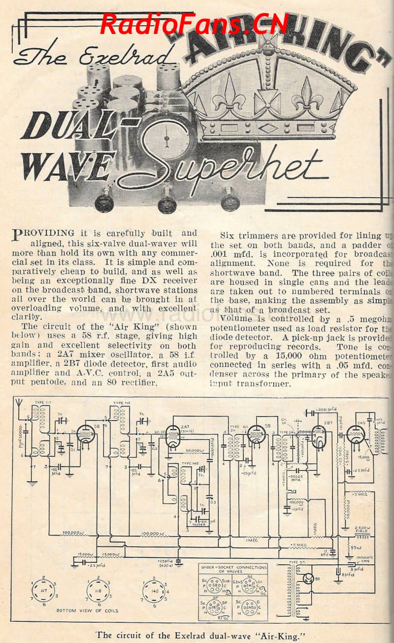 Exelrad-Air-King-6V-DW-AC-1935 电路原理图.pdf_第1页