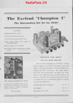 Exelrad-Champion-7-kitset-1939 电路原理图.pdf