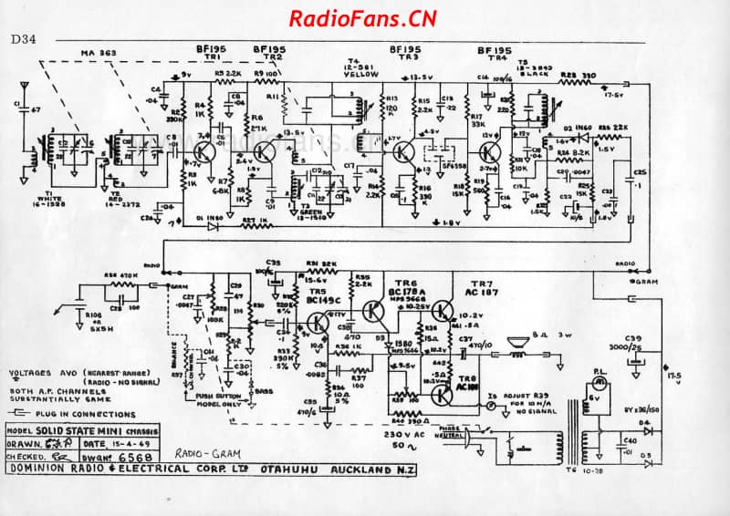 dreco-solid-state-mini-radiogram-1969 电路原理图.pdf_第1页