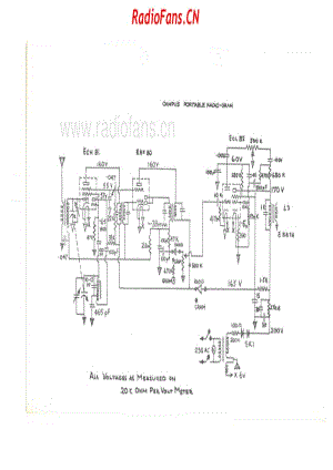 dreco-campus-portable-radiogram-3v-19xx 电路原理图.pdf