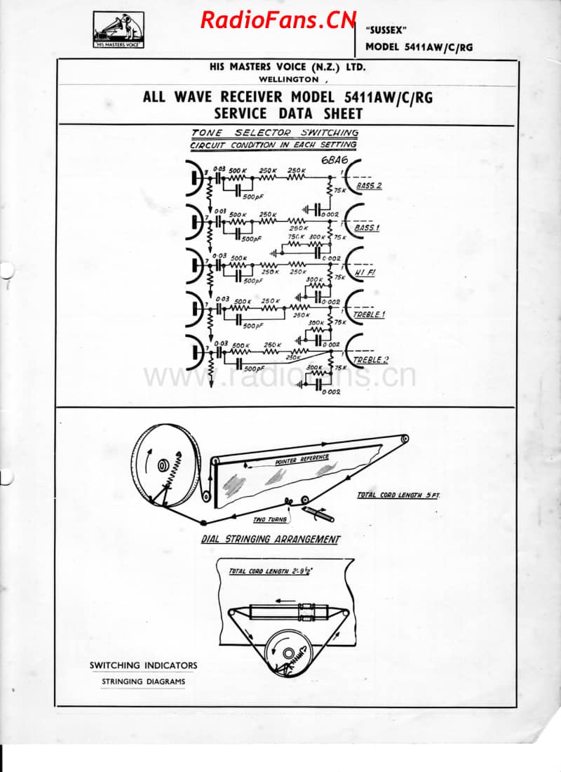 HMV-5411AW-C-RG-Sussex-1954 电路原理图.pdf_第3页
