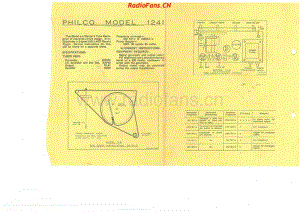 Philco-model-1241-radiogram-4V-BC-AC-1954- 电路原理图.pdf