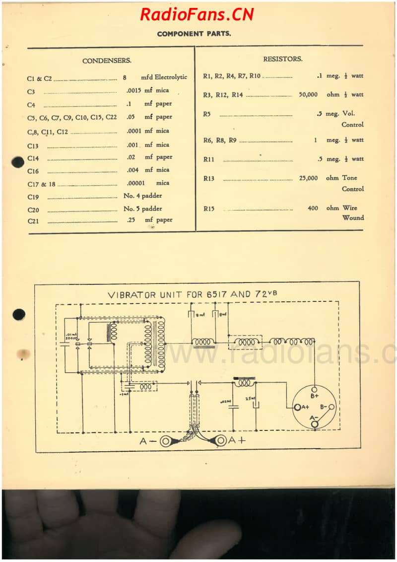 Philips-72B-72VB-6V-DW-BatVIB-19xx 电路原理图.pdf_第3页