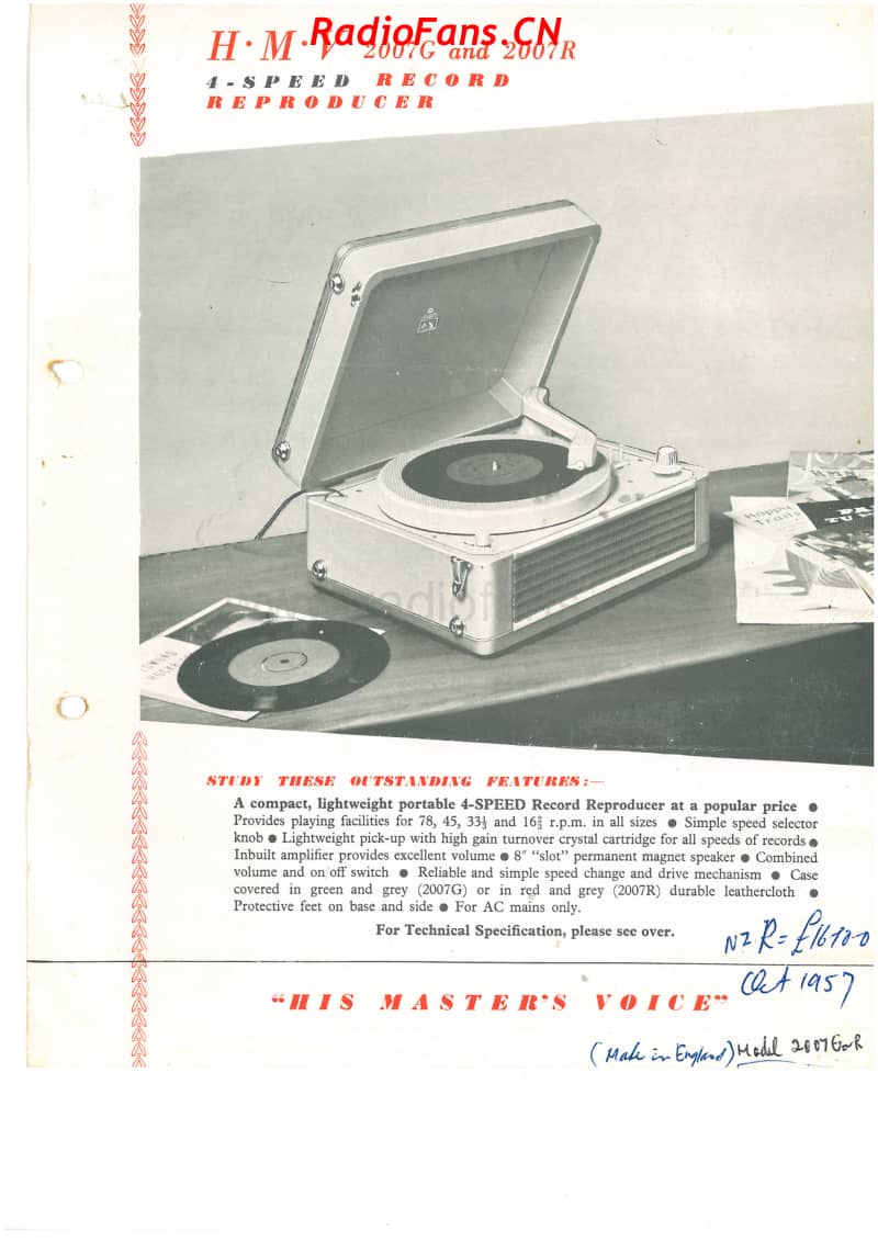 HMV-2007G2007R-record-players-1957 电路原理图.pdf_第1页
