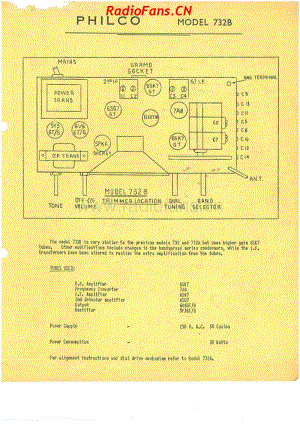 Philco-model-732B-6V-AW-AC-1949- 电路原理图.pdf