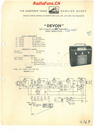 HMV-476P-Devon-6V-BC-AC-Battery-1950 电路原理图.pdf