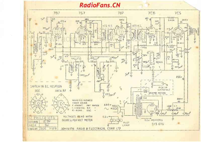 Philco-model-1223-radiogram-6V-DW-AC-1951 电路原理图.pdf_第3页