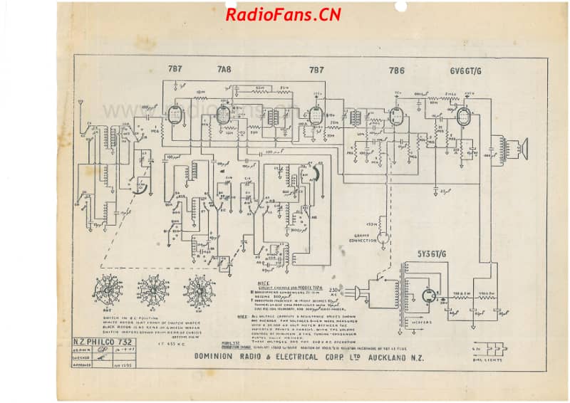 Philco-model-732732A-6V-AW-AC-1947- 电路原理图.pdf_第3页